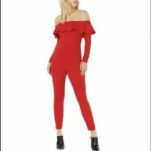 New Material Girl Barbados Cherry Jumpsuit